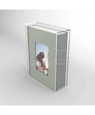 Acrylic case width 40 dustproof box for wedding photo albums.