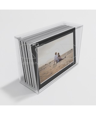 Acrylic case width 40 dustproof box for wedding photo albums.