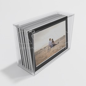 Acrylic case width 40 dustproof box for wedding photo albums.