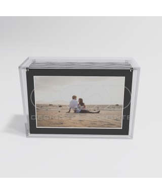 Acrylic case width 40 dustproof box for wedding photo albums.