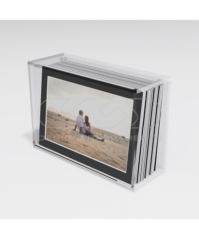 Acrylic case width 40 dustproof box for wedding photo albums.