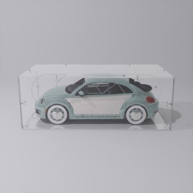 Economic 20x10 transparent acrylic showcase to assemble.