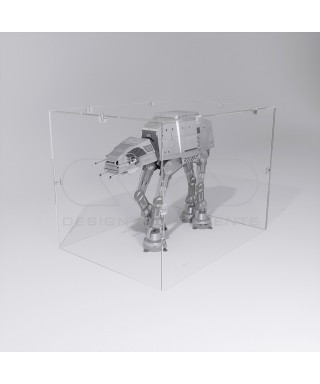 Economic 20x20 transparent acrylic showcase to assemble
