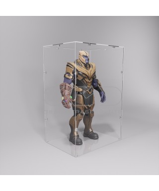 Economic 20x20 transparent acrylic showcase to assemble.