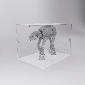 Economic 25x10 transparent acrylic showcase to assemble.
