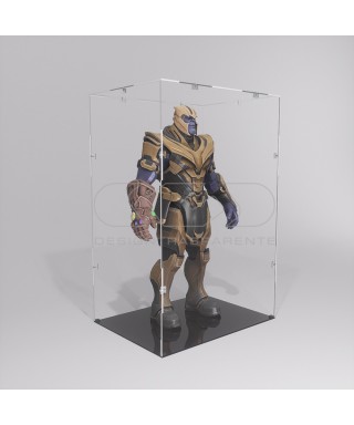 Economic 25x15 transparent acrylic showcase to assemble.