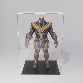 Economic 25x15 transparent acrylic showcase to assemble.