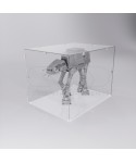 Economic 25x25 transparent acrylic showcase to assemble.