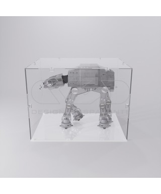 Economic 25x25 transparent acrylic showcase to assemble.