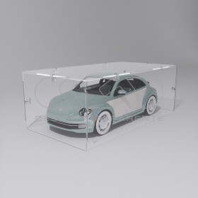 Economic 30x10 transparent acrylic showcase to assemble.
