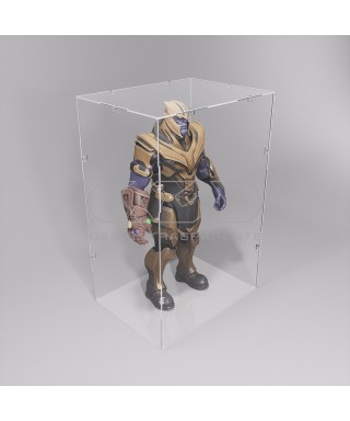 Economic 30x15 transparent acrylic showcase to assemble.