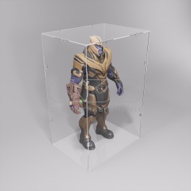 Economic 30x15 transparent acrylic showcase to assemble.