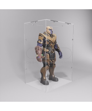 Economic 30x15 transparent acrylic showcase to assemble.