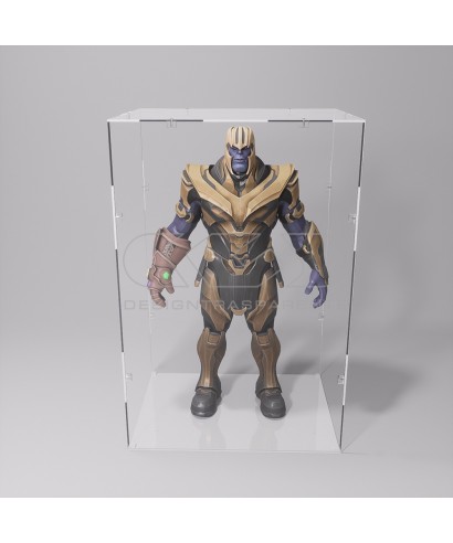 Economic 30x15 transparent acrylic showcase to assemble.