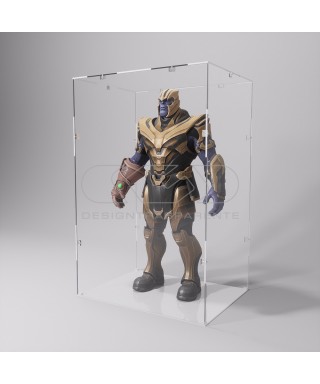 Economic 30x15 transparent acrylic showcase to assemble.