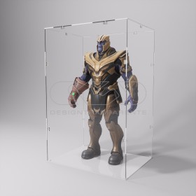 Economic 30x15 transparent acrylic showcase to assemble.