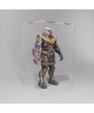 Economic 30x25 transparent acrylic showcase to assemble.