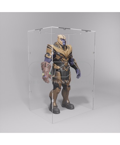 Economic 30x25 transparent acrylic showcase to assemble.