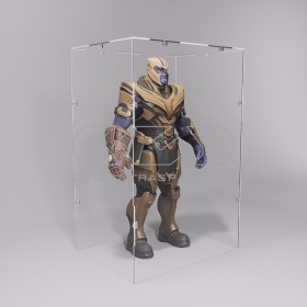 Economic 30x25 transparent acrylic showcase to assemble.