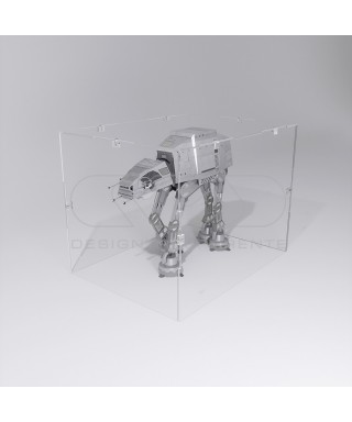 Economic 30x30 transparent acrylic showcase to assemble.