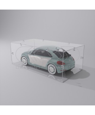 Teca 35x10 vetrinetta economica in plexiglass trasparente da montare.