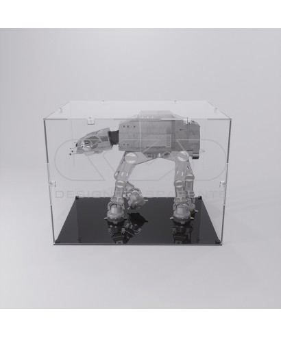 Economic 35x35 transparent acrylic showcase to assemble.