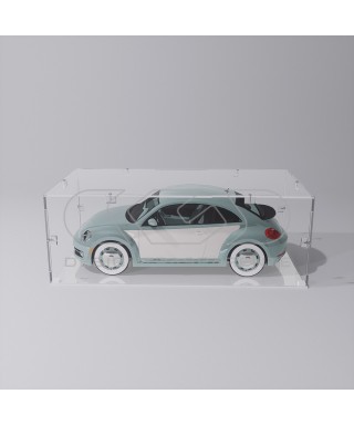 Economic 40x10 transparent acrylic showcase to assemble.