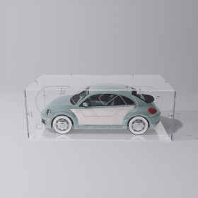 Economic 40x10 transparent acrylic showcase to assemble.