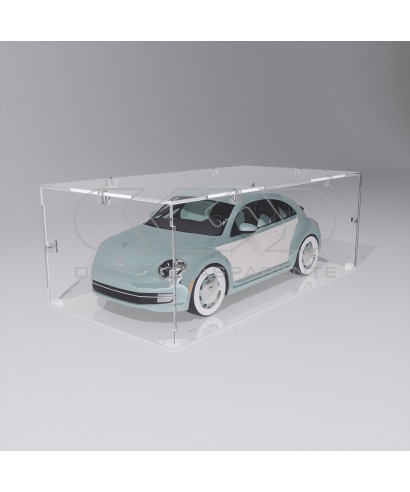 Economic 40x10 transparent acrylic showcase to assemble.