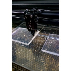 Kit teca cm 65X60 lastre in plexiglass su misura e colla fai da te.