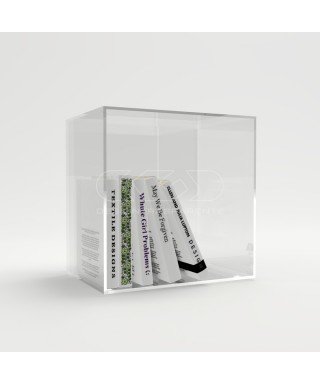OFFERTA Cubo da terra cm 40x20h35 box in plexiglass trasparente.
