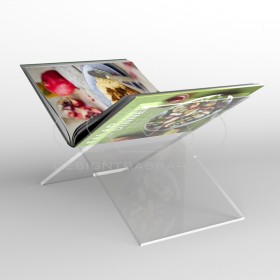 Para libros cm 35 Atril desmontable de metacrilato transparente.