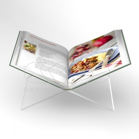 Para libros cm 35 Atril desmontable de metacrilato transparente.