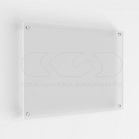 3 mm plaque outdoor transparent acrylic custom-made rectangular