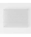 Targa 3 mm plexiglass trasparente su misura rettangolare per esterno