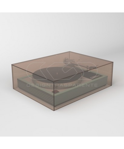 Coperchio per giradischi L40 P40 H20 in plexiglass trasparente o fumé.