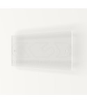 Targa 3 mm plexiglass trasparente su misura rettangolare per esterno