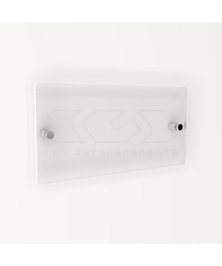 3 mm plaque outdoor transparent acrylic custom-made rectangular design.