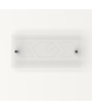 Targa 3 mm plexiglass trasparente su misura rettangolare per esterno