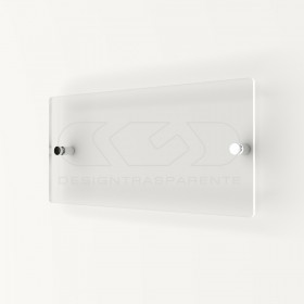 3 mm plaque outdoor transparent acrylic custom-made rectangular design.