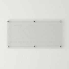 Targa 5 mm plexiglass trasparente rettangolare grande formato.