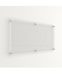 Placa de 5 mm de metacrilato transparente rectangular gran formato.