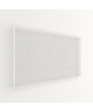 Placa de 5 mm de metacrilato transparente rectangular gran formato.