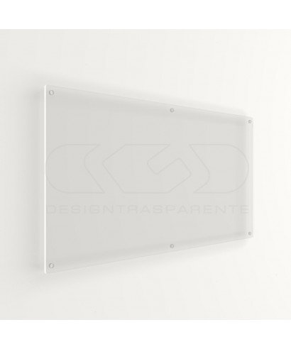 Targa 5 mm plexiglass trasparente rettangolare grande formato.