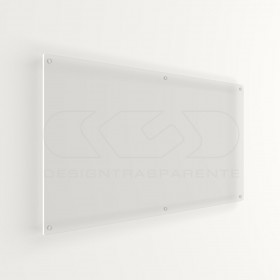 5 mm plaque outdoor transparent acrylic rectangular large format.