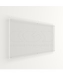 Targa 5 mm plexiglass trasparente rettangolare grande formato.