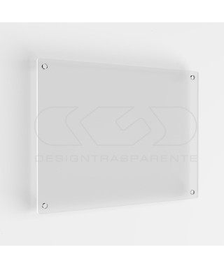 5 mm plaque transparent acrylic custom-made rectangular 4 spacers