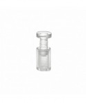 Targa 5 mm plexiglass trasparente su misura rettangolare 4 distanziali