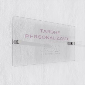 3 mm plaque outdoor transparent acrylic custom-made rectangular