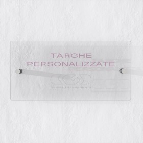 Placa de 3 mm exterior rectangular de metacrilato transparente.